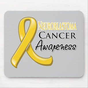Neuroblastoma Cancer Awareness Ribbon Mouse Mat