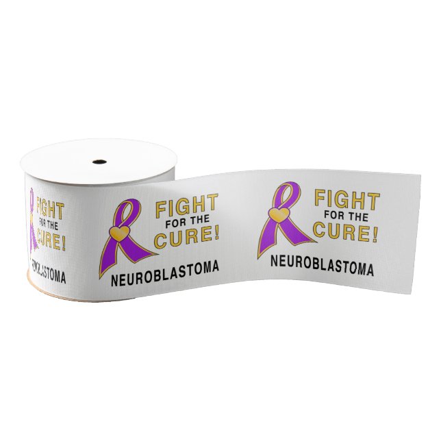 Neuroblastoma Fight for the Cure 3" Grosgrain Ribbon (Spool)