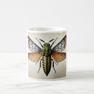 Neurocordulia dorsal view 220924IREF225 - Watercol Coffee Mug