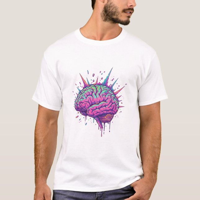 Neurodivergent Cyberpunk Mens T-Shirt (Front)