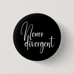 Neurodivergent Neurodiversity Awareness 3 Cm Round Badge