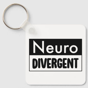 Neurodivergent   Neurodiversity Awareness Key Ring