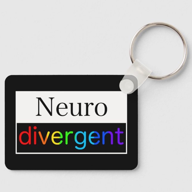 Neurodivergent | Neurodiversity Awareness Key Ring (Front)