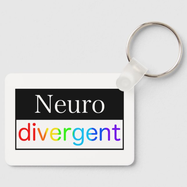 Neurodivergent | Neurodiversity Awareness Key Ring (Front)