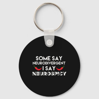 Neurodivergent Neurospicy Adhd Fun Neurodiversity  Key Ring