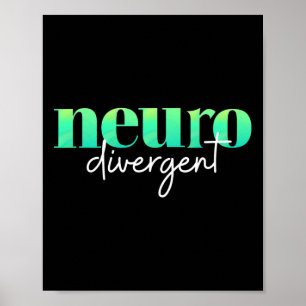 Neurodivergent Pride For Autism Adhd And Asd Aware Poster