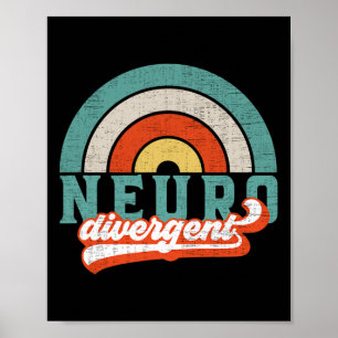 Neurodivergent Pride For Autism Adhd And Asd Aware Poster