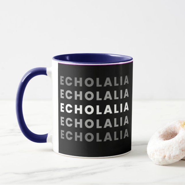 NeuroDivergent Rebel Echolalia Mug (With Donut)