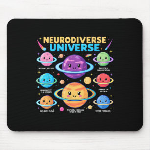 Neurodiverse Autism Awareness Universe Special Edu Mouse Mat
