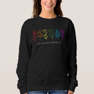 Neurodiverse Rainbow Autism Awareness Vintage Flow Sweatshirt
