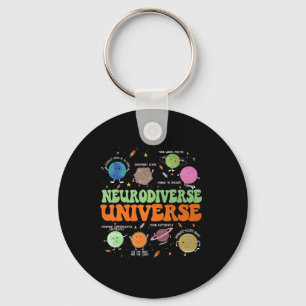 Neurodiverse Universe Autism Awareness Special Edu Key Ring