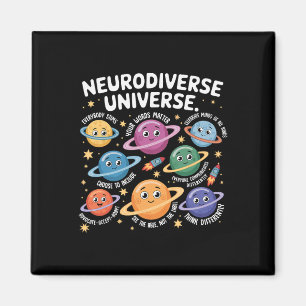 Neurodiverse Universe Autism Inclusion Planets Awa Magnet