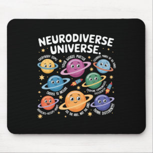 Neurodiverse Universe Autism Inclusion Planets Awa Mouse Mat