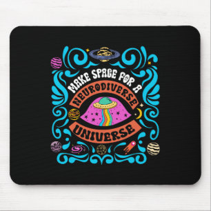 Neurodiverse Universe Neurodiversity Adhd Autism A Mouse Mat