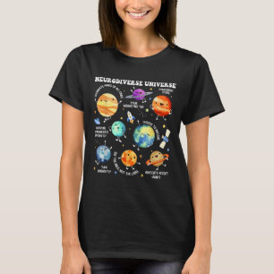 Neurodiverse Universe Neurodiversity Autism Awaren T-Shirt