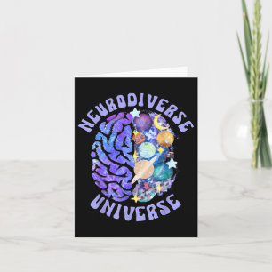 Neurodiverse Universe Neurodiversity Brain Adhd Aw Card