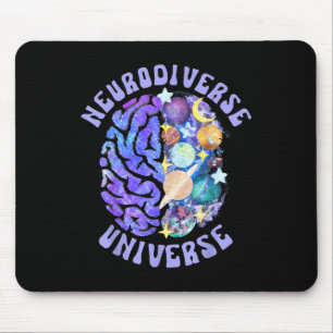 Neurodiverse Universe Neurodiversity Brain Adhd Aw Mouse Mat