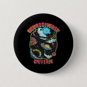 Neurodiverse Universe Neurodiversity Embrace Adhd  6 Cm Round Badge