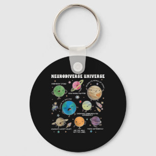 Neurodiverse Universe Space Planet Special Key Ring