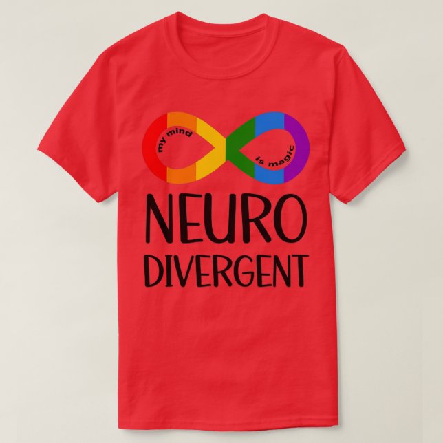 Neurodiversity Acceptance My mind Is Magic T-Shirt (Design Front)
