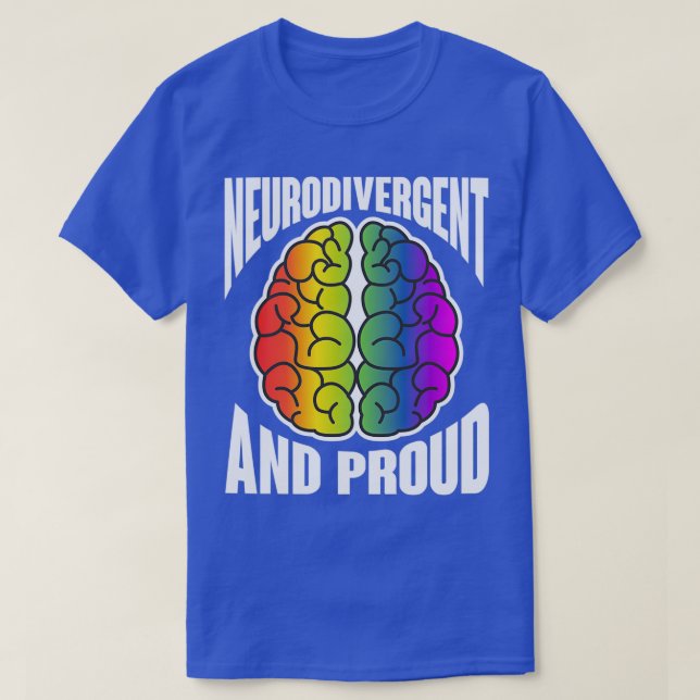 Neurodiversity adhd Neurodiverse Autism awareness T-Shirt (Design Front)