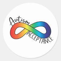 Neurodiversity Autism Acceptance Rainbow Button