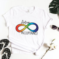 Neurodiversity Autism Acceptance Rainbow Button