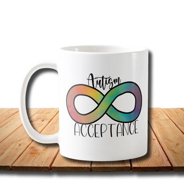 Neurodiversity Autism Acceptance Rainbow Coffee Mug (Creator Uploaded)