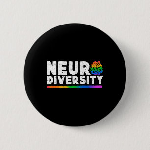 Neurodiversity Autism Adhd Mental Health Awareness 6 Cm Round Badge