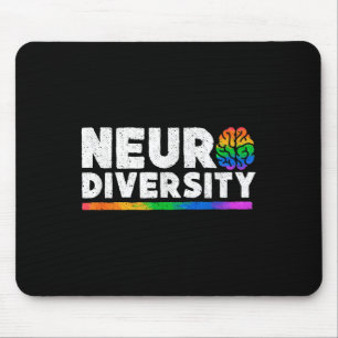 Neurodiversity Autism Adhd Mental Health Awareness Mouse Mat