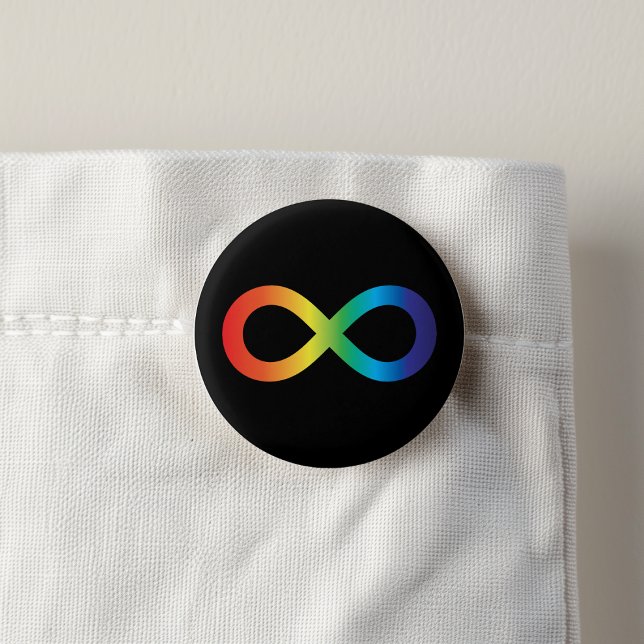 Neurodiversity Autism Awareness Acceptance Rainbow 3 Cm Round Badge (Creator Uploaded)