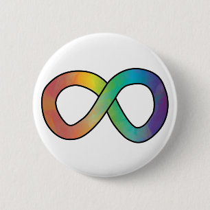 Neurodiversity Autism Awareness Acceptance Rainbow 6 Cm Round Badge
