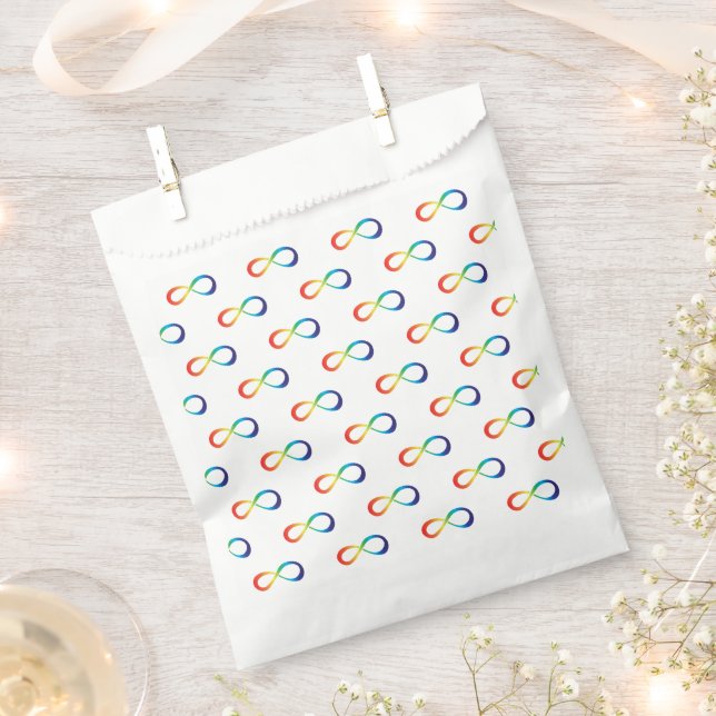 Neurodiversity Autism Awareness Acceptance Rainbow Favour Bags (Clipped)