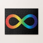 Neurodiversity Autism Awareness Acceptance Rainbow Jigsaw Puzzle<br><div class="desc">Neurodiversity Autism Awareness Acceptance Rainbow Infinity Sign</div>
