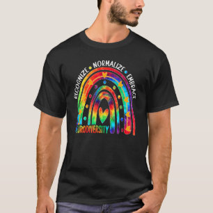 Neurodiversity Autism Awareness Asd Adhd Rainbow T-Shirt