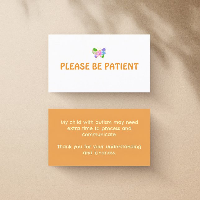 Neurodiversity Autism Awareness Notice Card (Creator Uploaded)