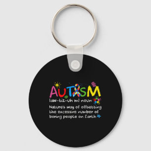 Neurodiversity Autism Awareness Noun Definition Me Key Ring