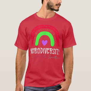Neurodiversity Autism Spectrum ASD ADHD Rainbow Bo T-Shirt