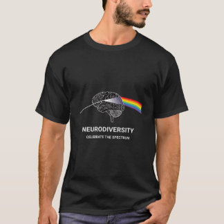 Neurodiversity Autism Spectrum Asd Adhd Rainbow Br T-Shirt