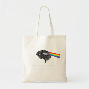 Neurodiversity Autism Spectrum ASD ADHD Rainbow Br Tote Bag