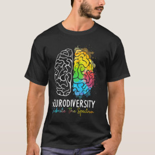 Neurodiversity - Autism Spectrum Asd Adhd Rainbow T-Shirt