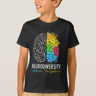 Neurodiversity - Autism Spectrum Asd Adhd Rainbow T-Shirt
