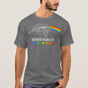 Neurodiversity Autism Spectrum Brain ASD ADHD Rain T-Shirt