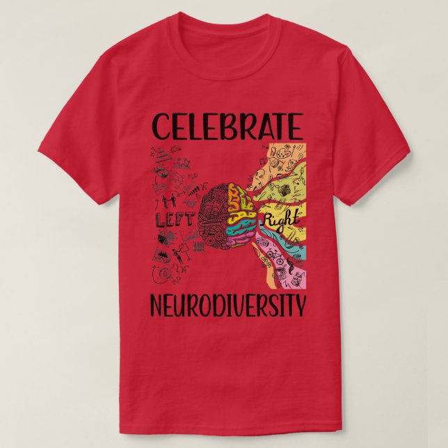 Neurodiversity Awareness Autism Neurodivergent ASD T-Shirt (Design Front)