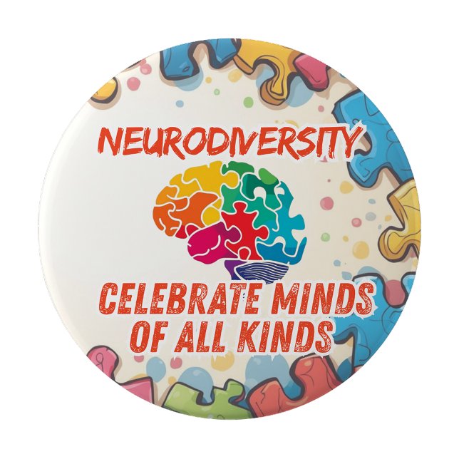 Neurodiversity awareness Pin Badge (Neurodiversity awareness Pin Badge)