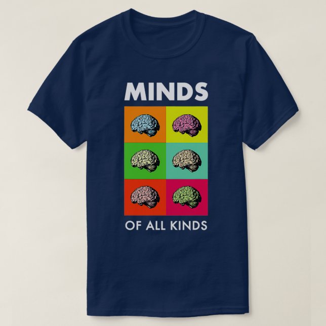 Neurodiversity Brain ADHD Autism Awareness 1 T-Shirt (Design Front)