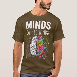 Neurodiversity Brain ADHD Autism Awareness T-Shirt