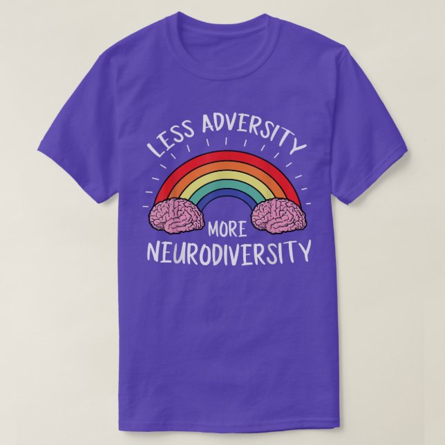 Neurodiversity Brain ADHD Autism Awareness  T-Shirt (Design Front)