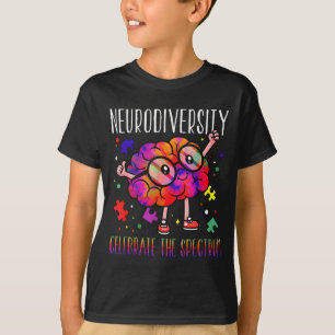 Neurodiversity brain asd adhd autism awareness T-Shirt