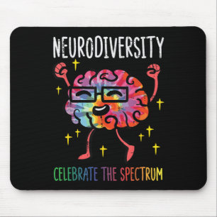 Neurodiversity Brain Autism Awareness Asd Adhd Men Mouse Mat